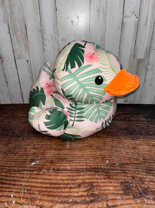 PINK  HAWAIIAN DUCK STUFFIE