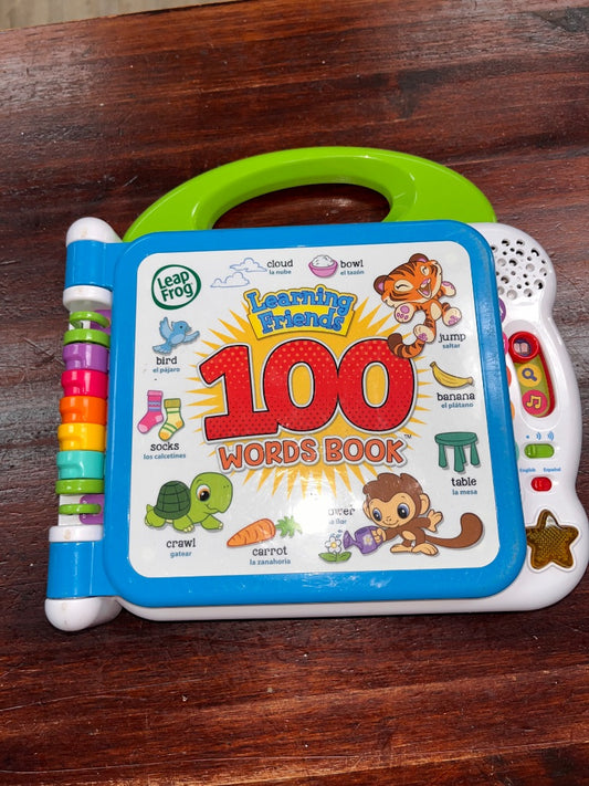 GREEN LEAP FROG 100 WORDS ELECTRONIC BOOK