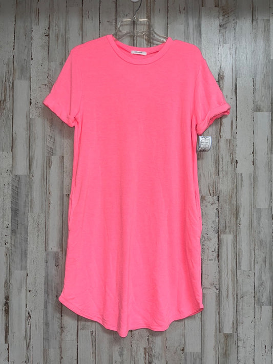 HOT PINK CHERISH T SHIRT DRESS, LADIES M