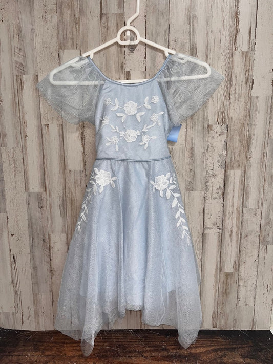 LIGHT BLUE KENSIE GIRL FLOWER TULLE DRESS, GIRL 6X