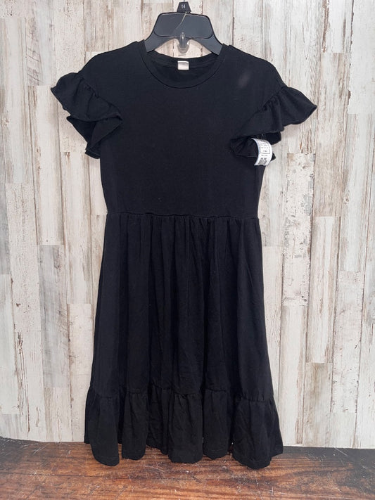 BLACK SHEIN COTTON TIER DRESS, GIRL 14