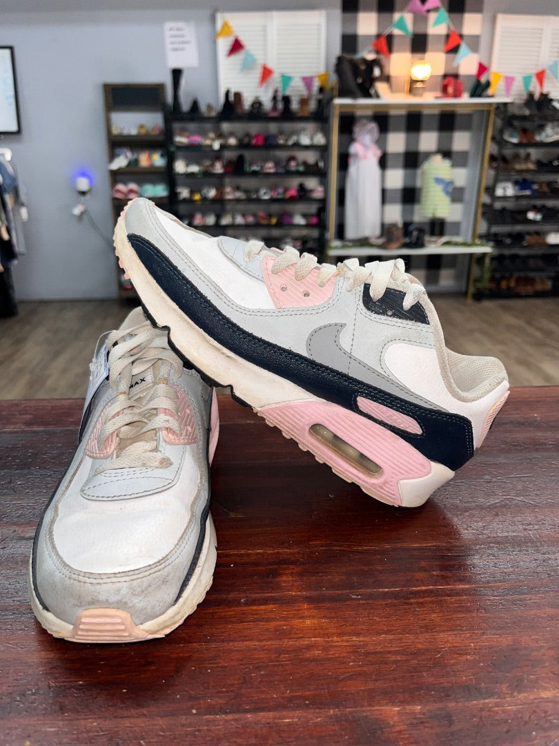 WHITE/NAVY/PINK NIKE AIR SNEAKERS, SHOES Y4.5