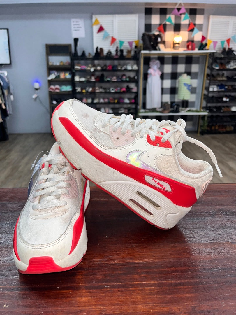 IVORY/CORAL NIKE AIR SNEAKERS, SHOES A6