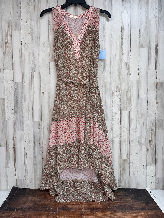 NETURALS EASEL FLORAL HIGH LOW DRESS, LADIES S