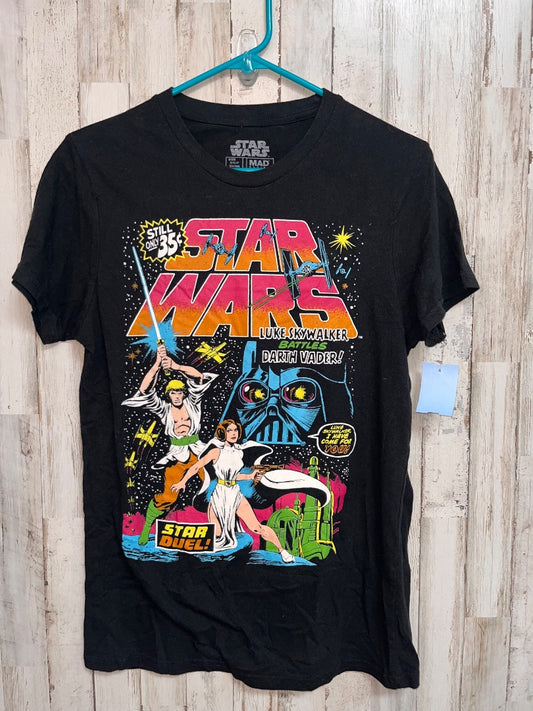 BLACK STAR WARS CHARACTER TEE, LADIES S
