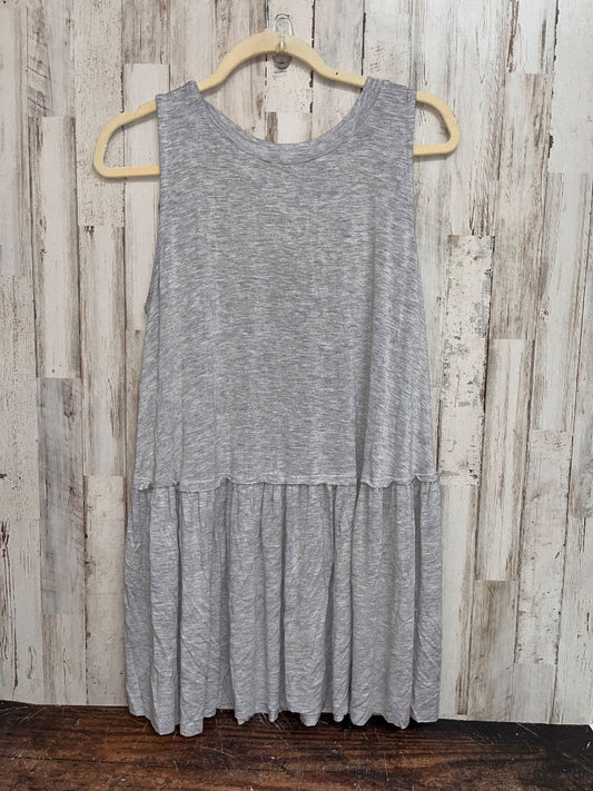 GREY ZENANA TIER HEATHERED TUNIC, LADIES M