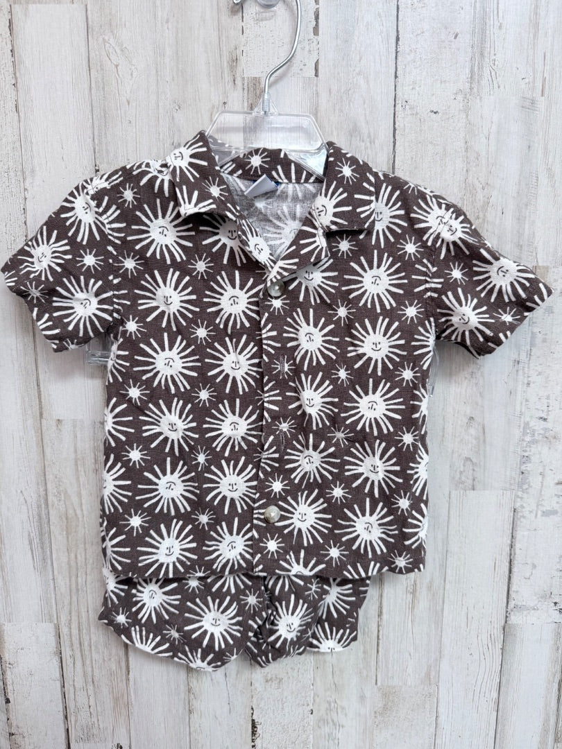 Brown Old navy Sunny 2pc set, Boy 6-12M