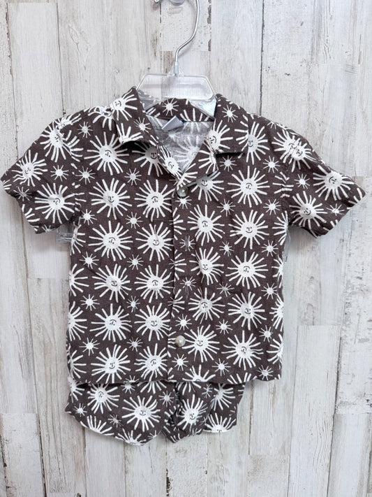 Brown Old navy Sunny 2pc set, Boy 6-12M
