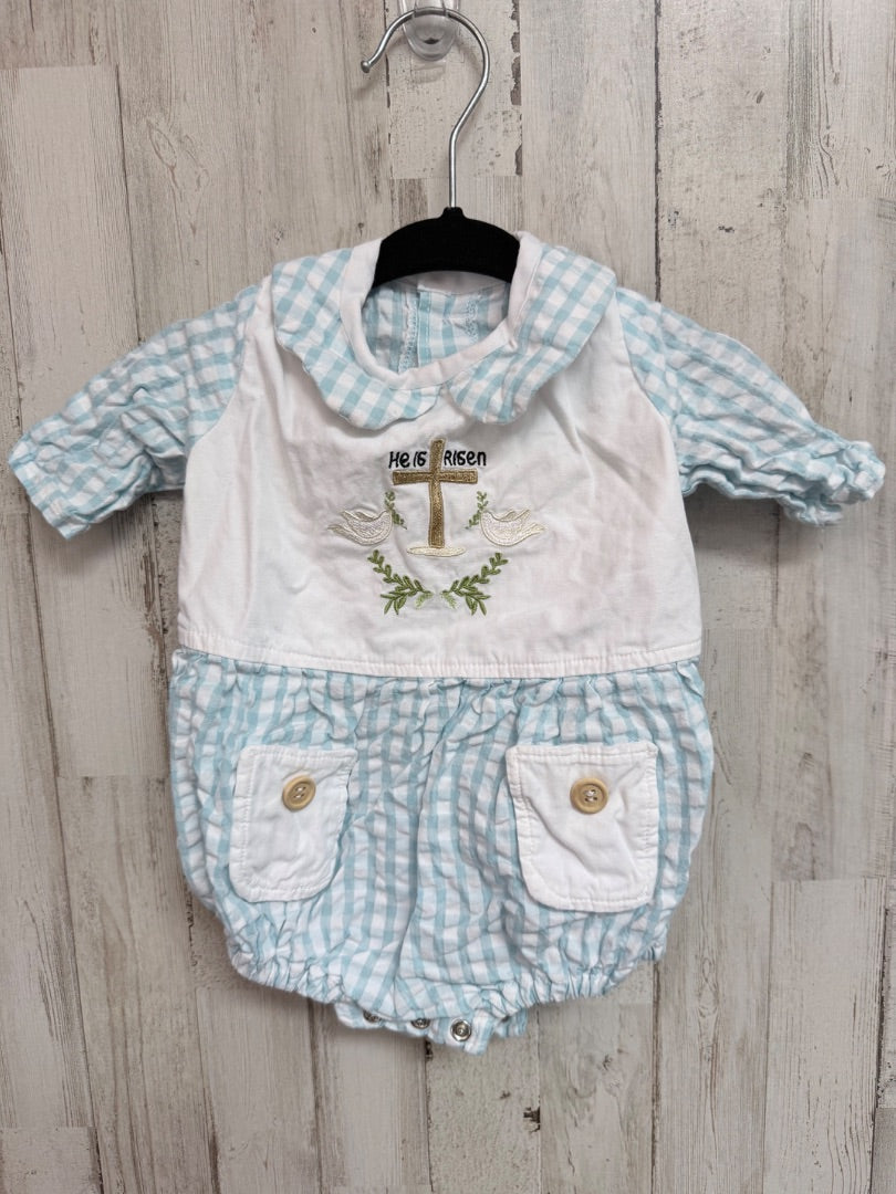 blue Elliee bees He is risen bubble, Boy 6-9M