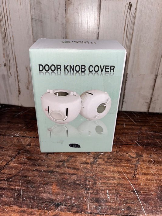 WHITE HEART OF TAFITI DOOR KNOB COVER (SET OF 3)