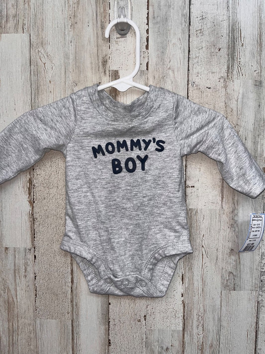GREY CARTERS MOMMYS BOY ONESIE, BOY NB