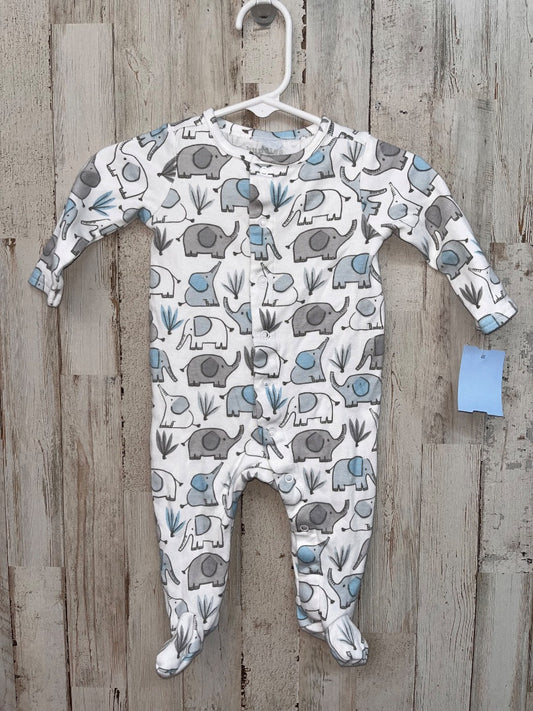 WHITE BUNDLES ELEPHANT SLEEPER, BOY 0-3M