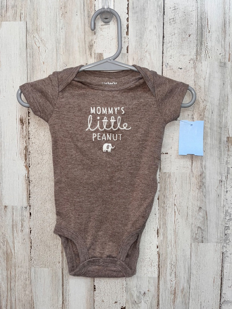 BROWN CARTERS Little peanut onesie, BOY 3M