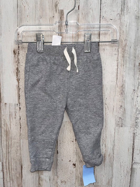 GREY RENE ROFE COTTON JOGGERS, BOY 6-9M