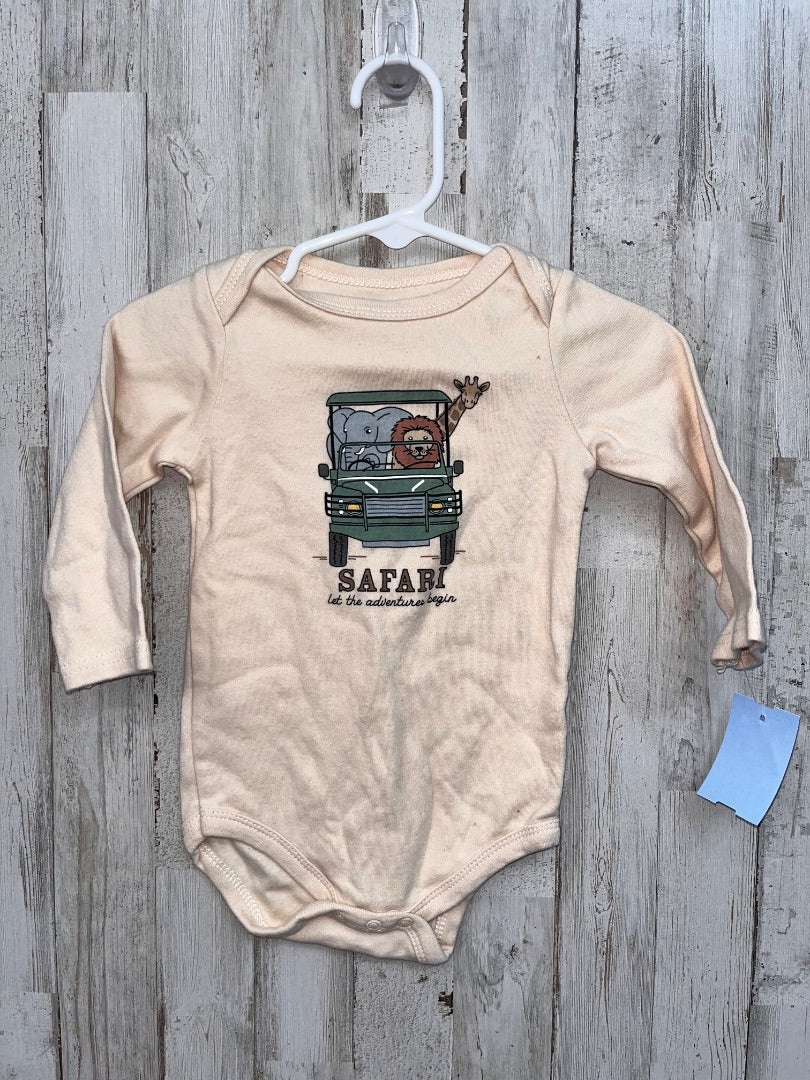 TAN HB Safari onesie, BOY 9-12M