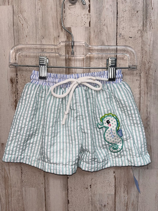 MINT BUSY BEES SMOCKS Seahorse swim trunks, BOY 24M