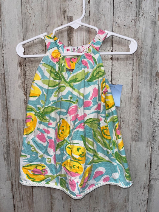 YELLOW/MINT LITTLE B'S LEMON PRINT DRESS, GIRL 3T