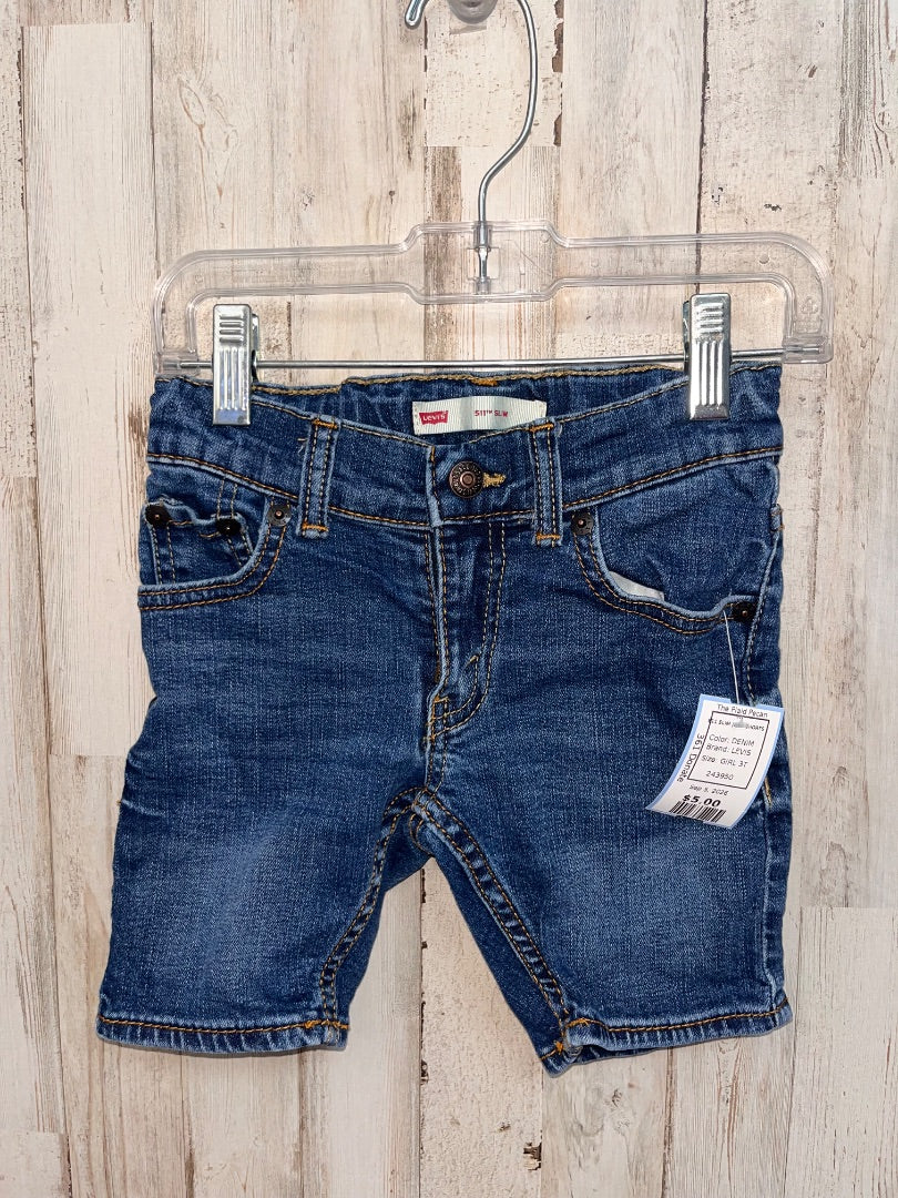 DENIM LEVIS 511 SLIM JEAN SHORTS, GIRL 3T