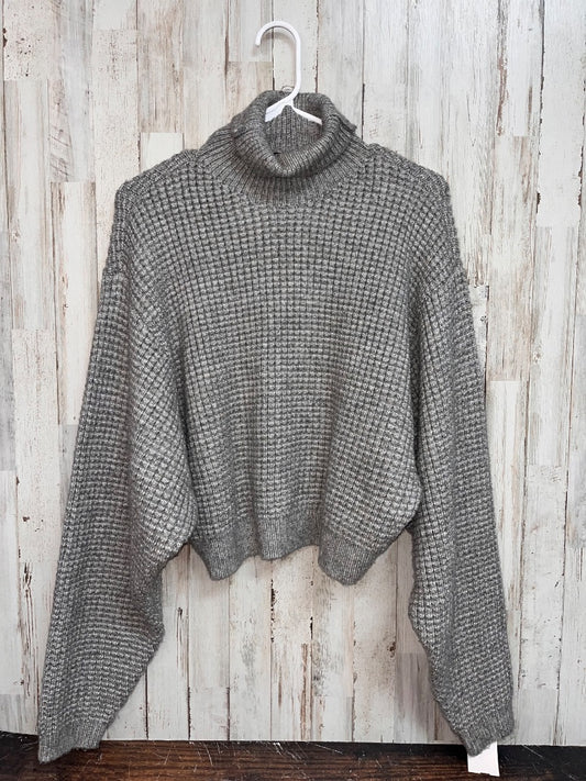 GREY ESSENTIALS FEAR OF GOD KNIT TURTLENECK SWEATER, LADIES XS