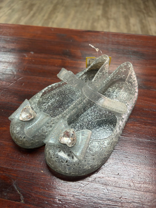 LIGHT BLUE OLD NAVY BOW GLITTER JELLY SHOES, SHOES 9