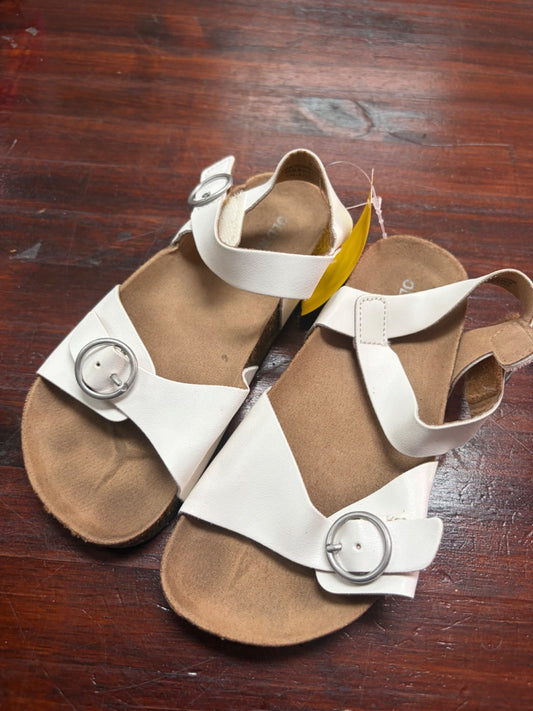 WHITE OLD NAVY DOUBLE STRAP SANDALS, SHOES 10