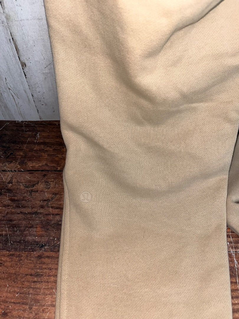 CAMEL LULULEMON JOGGER SWEAT PANTS, LADIES M