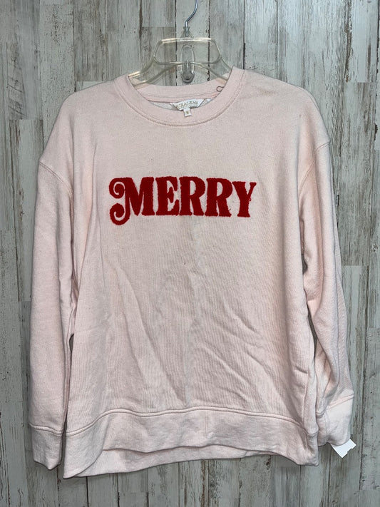 PINK SHIRALEAH MERRY SWEATSHIRT, LADIES M