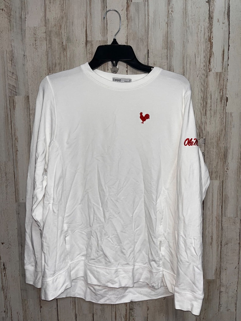 WHITE TASC OLE MISS LONG SLEEVE, LADIES M