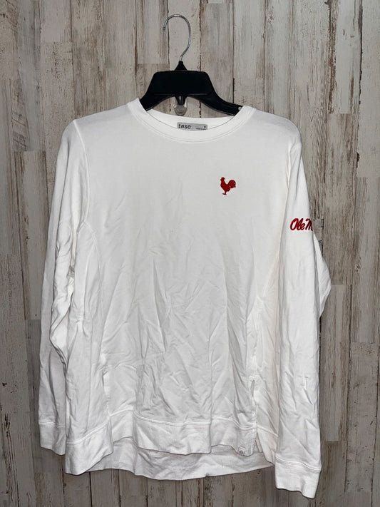 WHITE TASC OLE MISS LONG SLEEVE, LADIES M