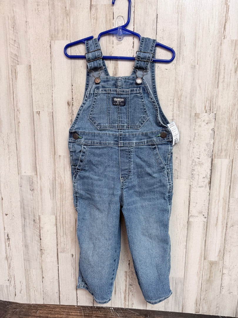 Blue Osh kosh Denim overalls, Boy 2T