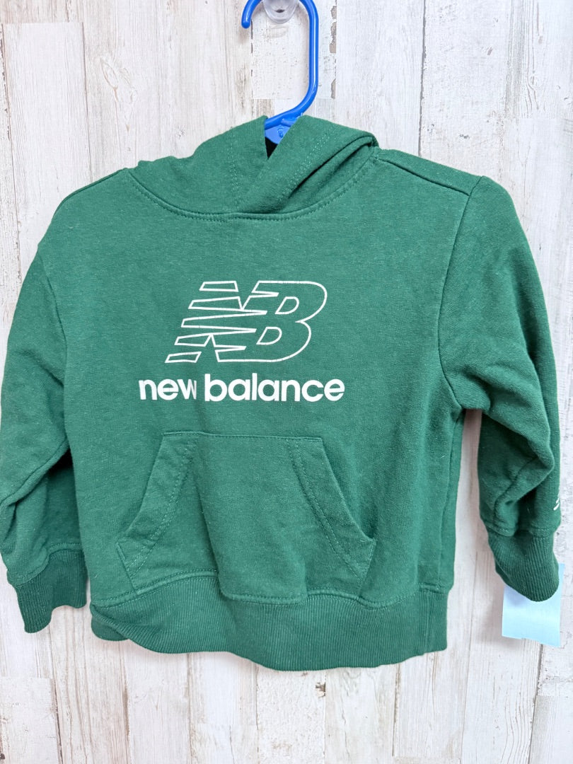 Green New balance Logo hoodie, Boy 3T