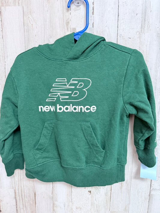Green New balance Logo hoodie, Boy 3T