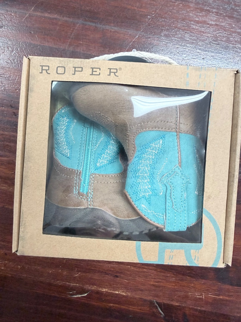 Teal Roper NEW 6-9M boots, Shoes 3
