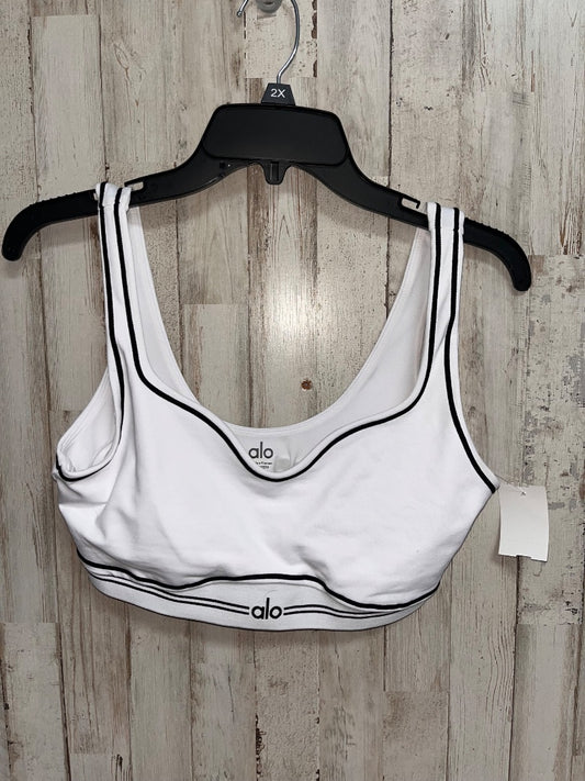 WHITE ALO HEART THROB SPORTS BRA, LADIES M