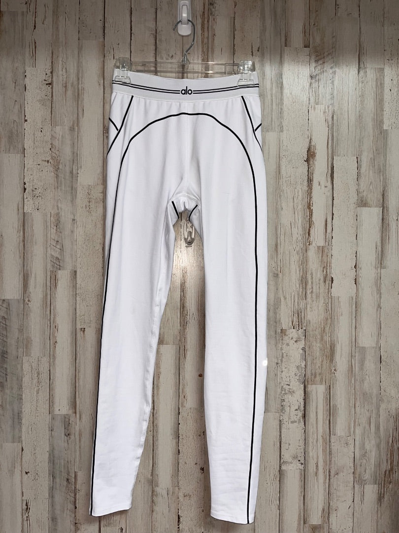 WHITE/BLACK ALO AIRBRUSH HEART THROB LEGGINGS, LADIES S