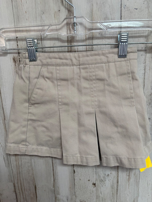 KHAKI NAUTICA PLEATED SKORT, GIRL 4T