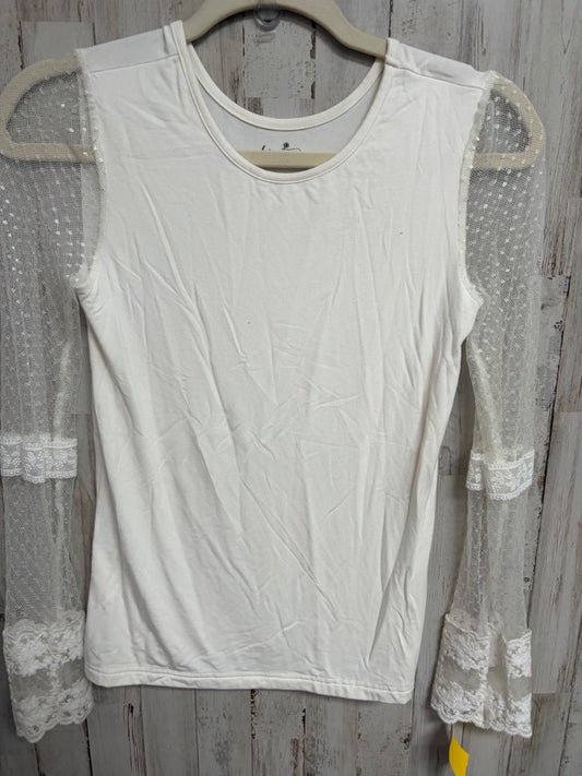 IVORY LOVE GROW LACE SLEEVE TOP, GIRL 12