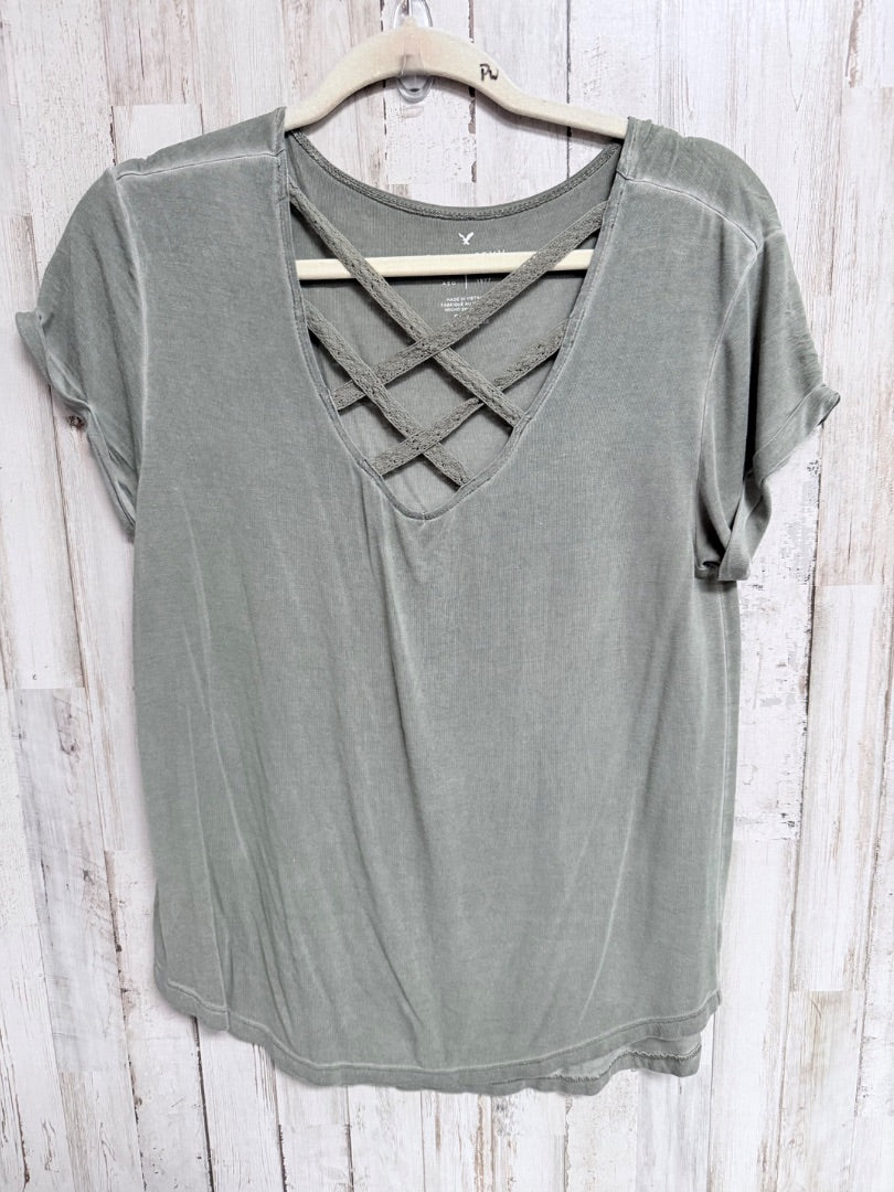 green American eagle cross neck top, Ladies S