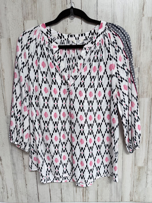 White Crown and Ivy vneck blouse, Ladies S