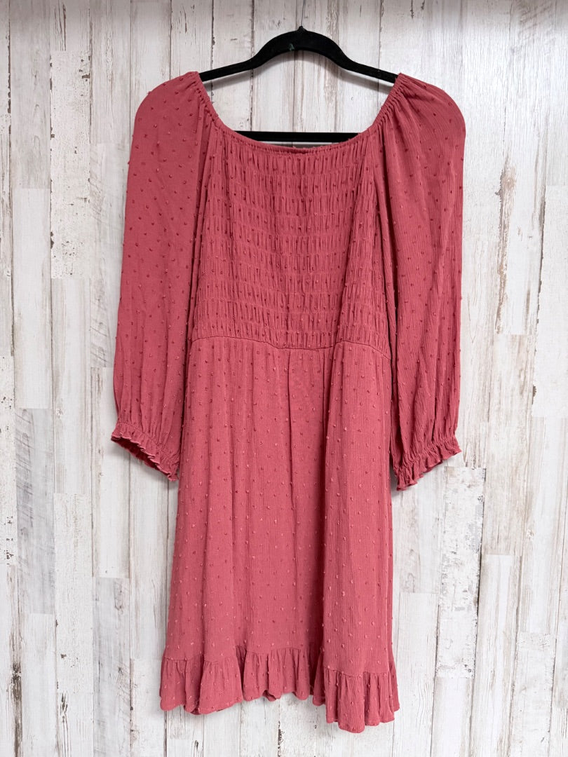 Rust Market Spruce Textured dotted dress, Ladies M