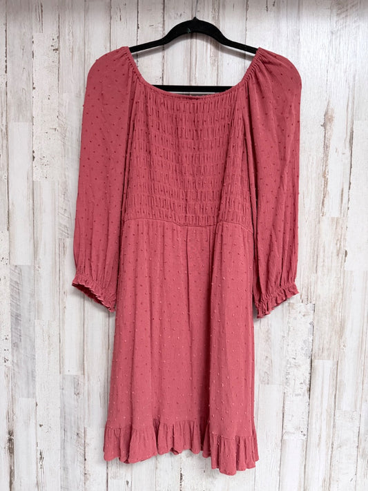 Rust Market Spruce Textured dotted dress, Ladies M