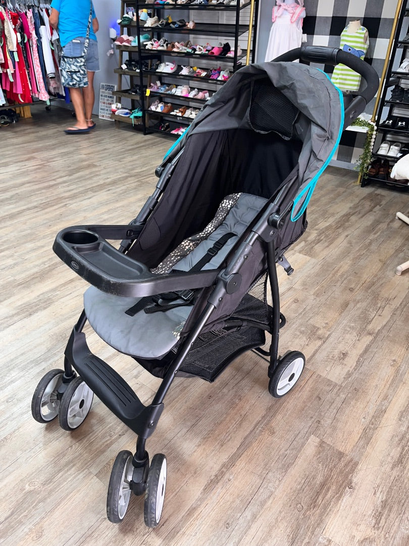 BLACK GRACO CLICK CONNECT STROLLER
