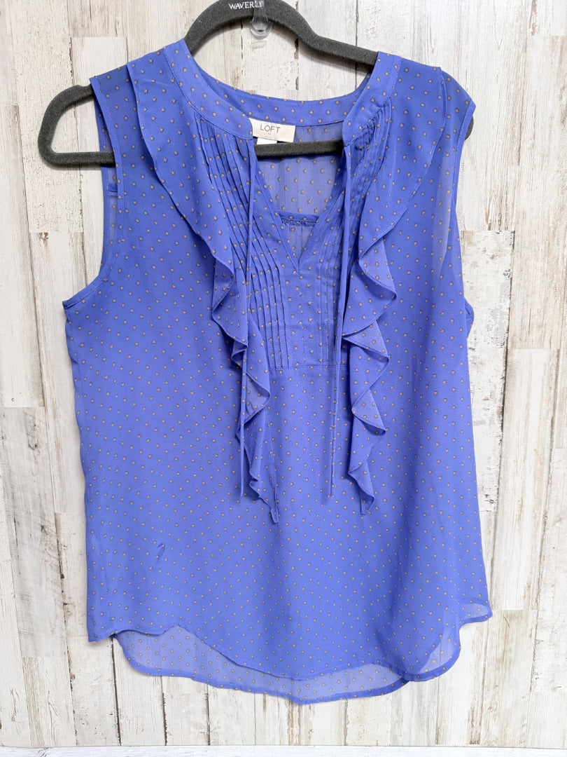Blue Loft Polka dot sheer tank, Ladies M