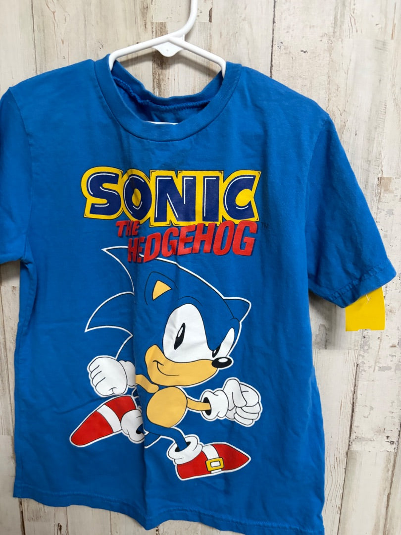 BLUE  SONIC TEE, BOYS 7/8