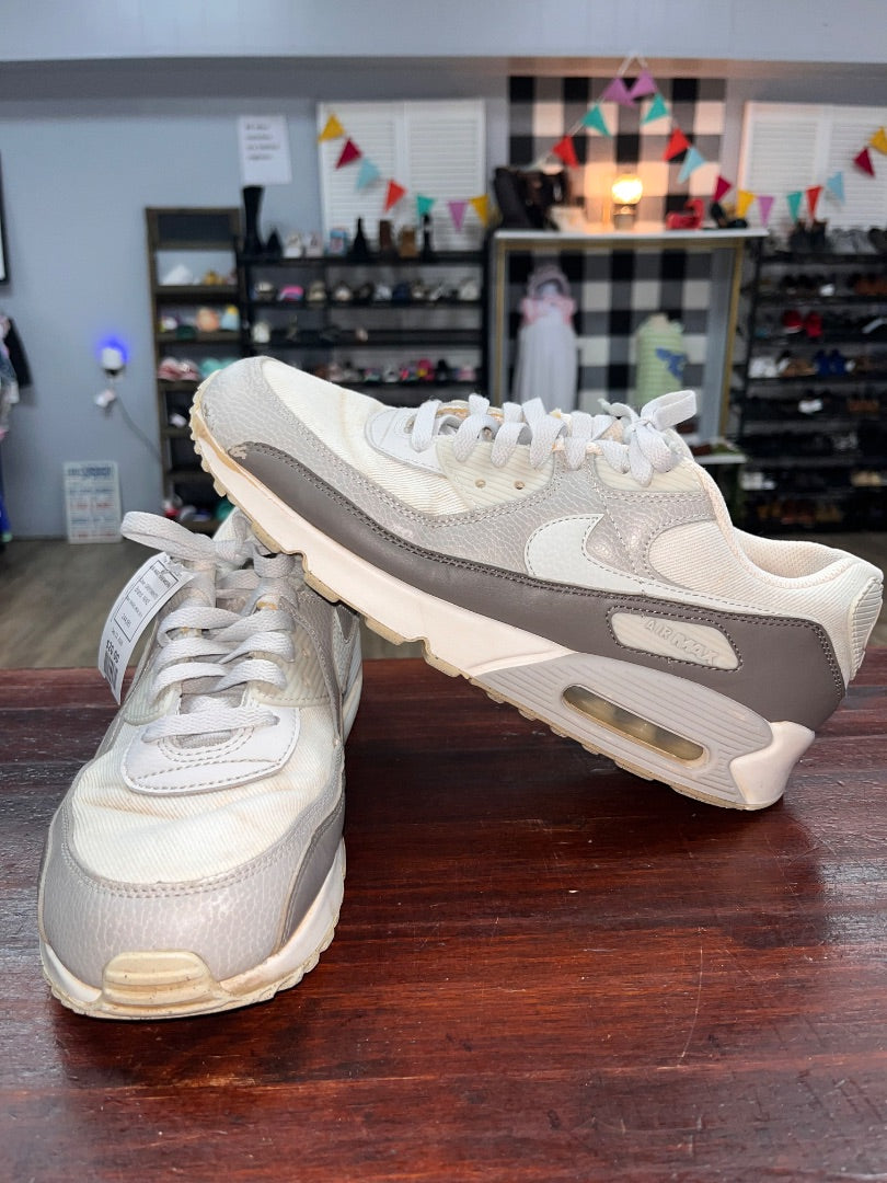 GREY/WHITE NIKE AIR MAX SNEAKERS, SHOES MEN 10.5