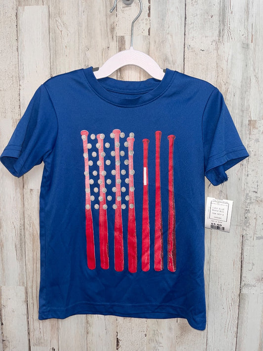 BLUE BCG BASEBALL FLAG DRY FIT TEE, BOY 4