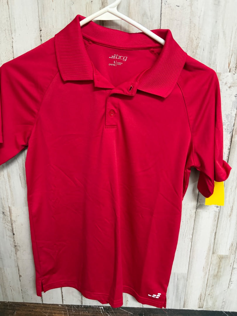 RED BCG DRI FIT POLO, BOYS 14/16