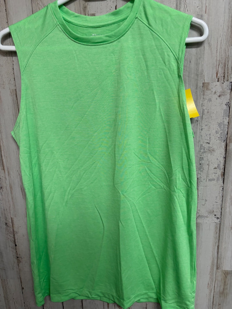 LIME GREEN BCG HEATHERED TANK, BOYS 18/20