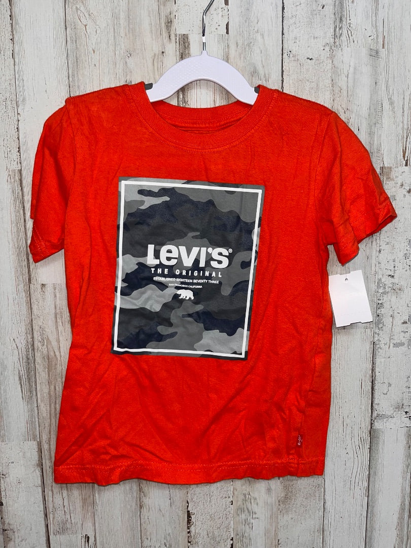 ORANGE LEVIS CAMO LOGO TEE, BOY 5