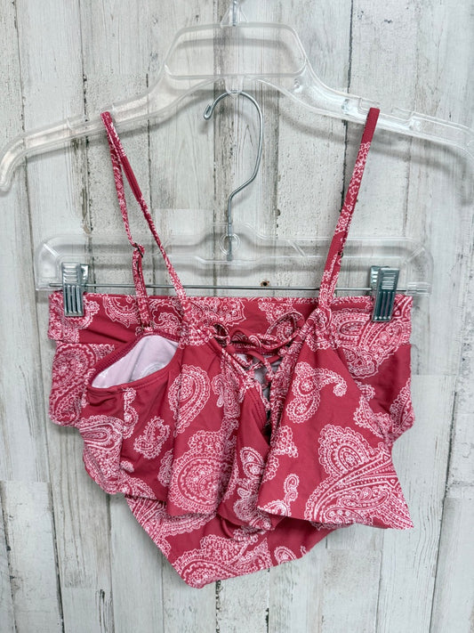 RED TRUE CRAFT PAISLEY 2PC SWIM SUIT, LADIES S/M
